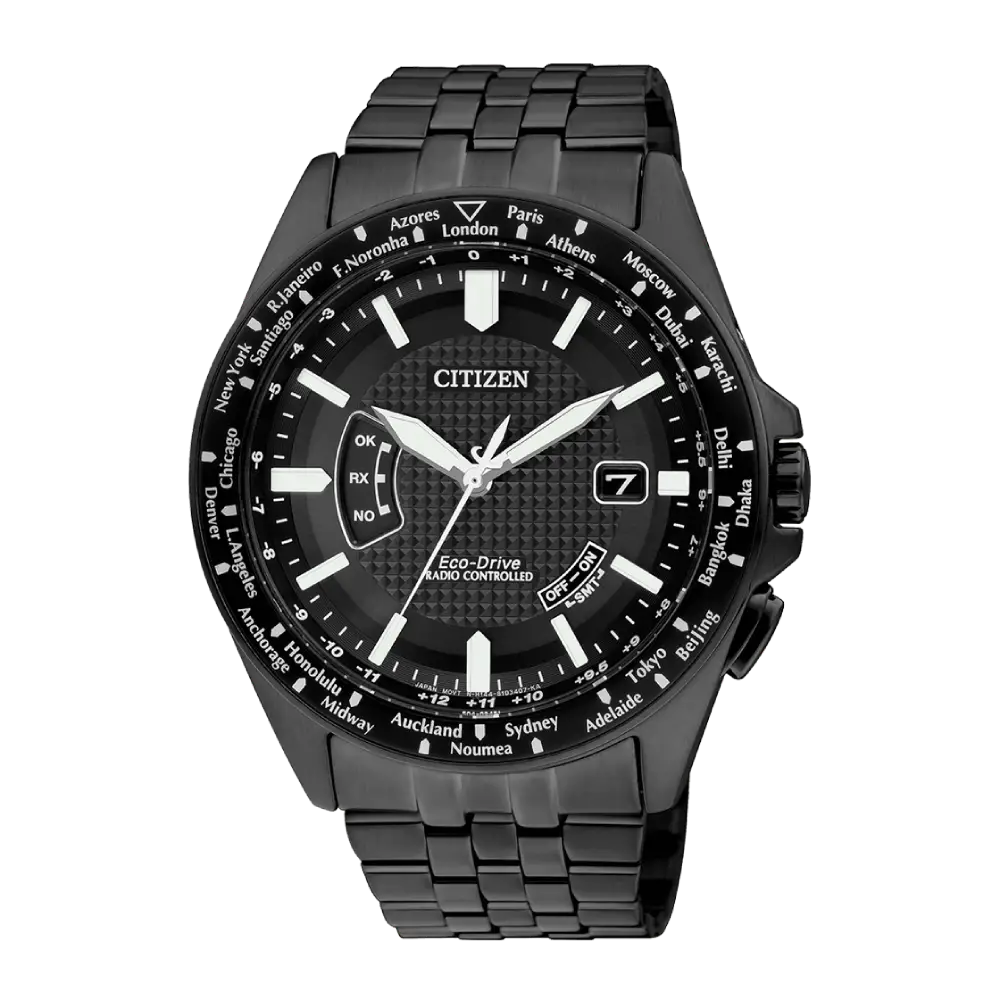 Citizen Eco-Drive CB0028-58E Eco-Drive Black Dial 43mm Stainless Steel  Men's Watch