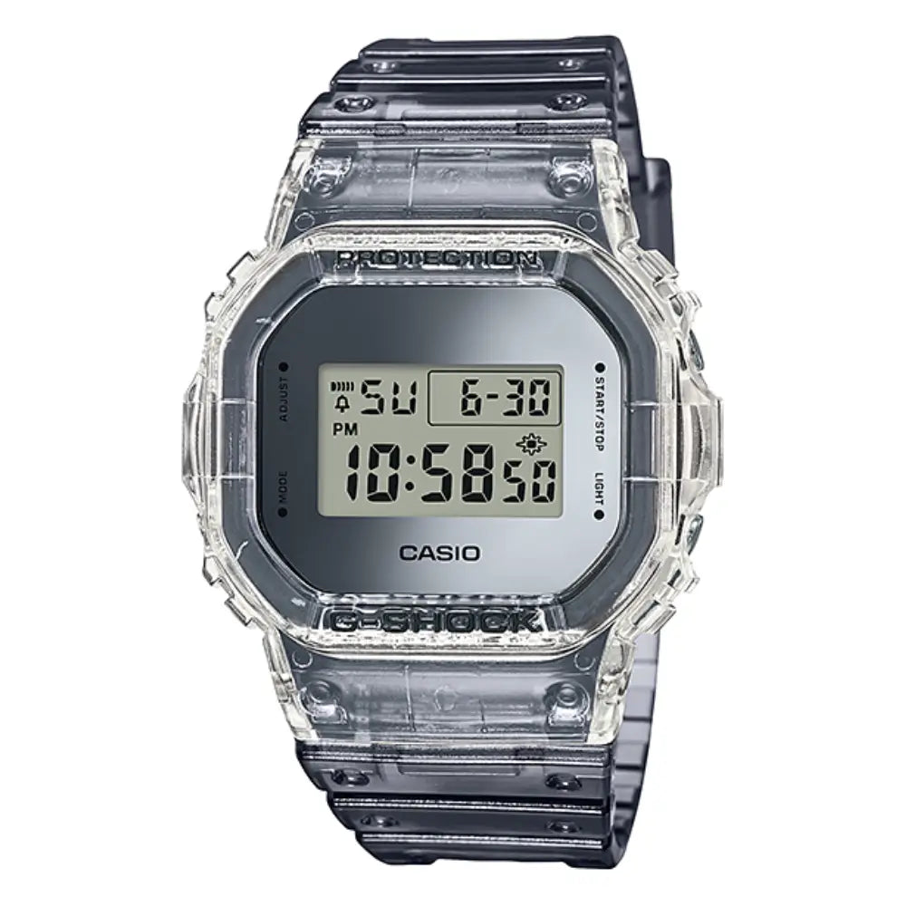 Casio G-Shock DW-5600SK-1D Grey Dial Transparent Resin Men's Watch