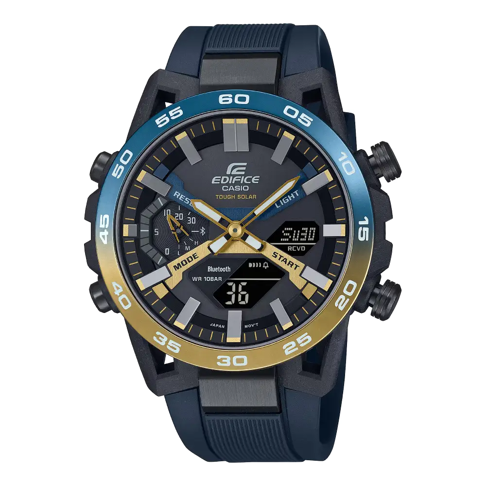 Edifice Smartphone Link ECB-2000NP-1ADR Black Dial 47.8mm Stainless Steel Case Men's Watch