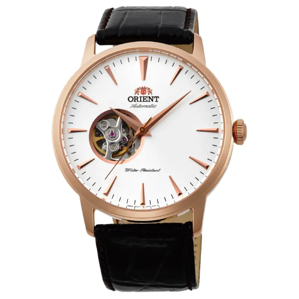 Orient Esteem II Automatic FAG02002W0 White Dial 41mm Leather Strap Men's Watch