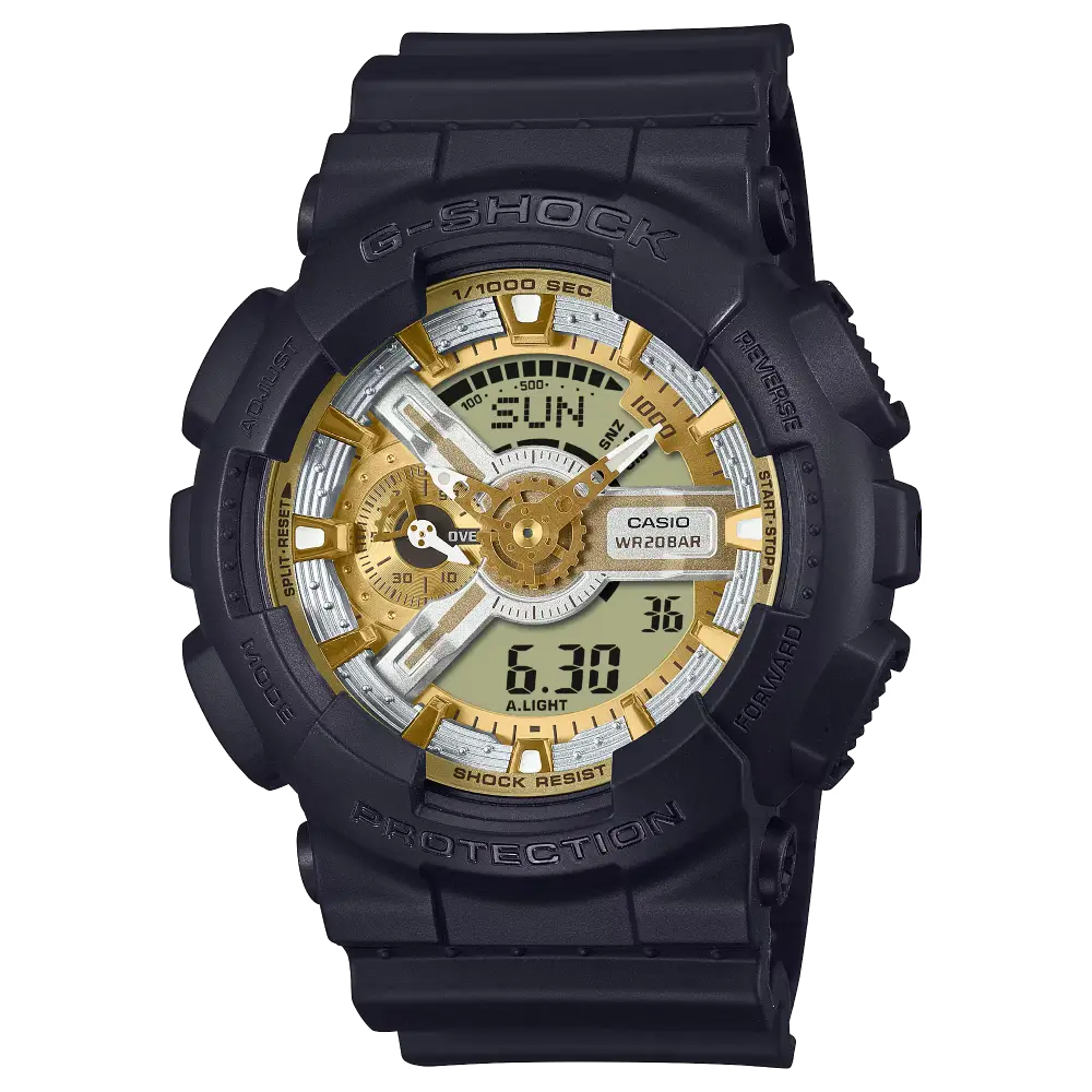 G-Shock Analog Digital GA-110CD-1A9DR Gold Dial Resin Men's Watch