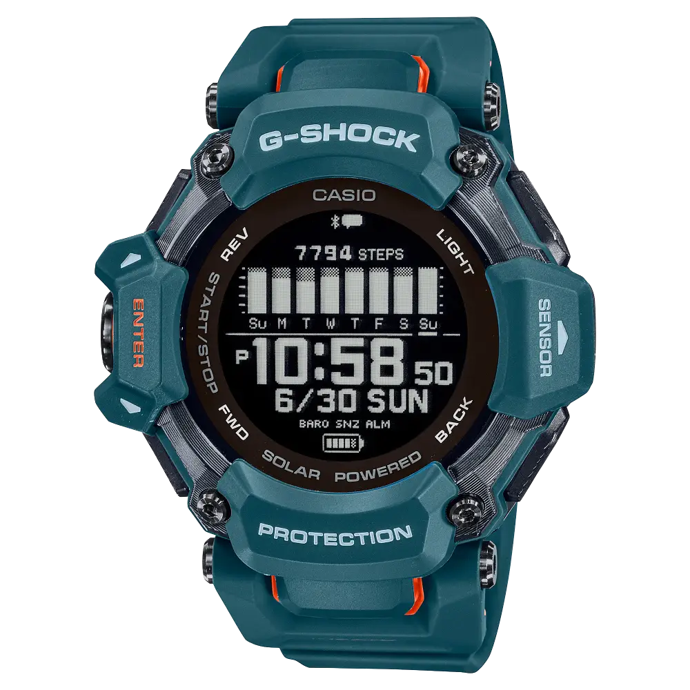 G-Shock Digital GBD-H2000-2DR Black Dial Resin Men's Watch