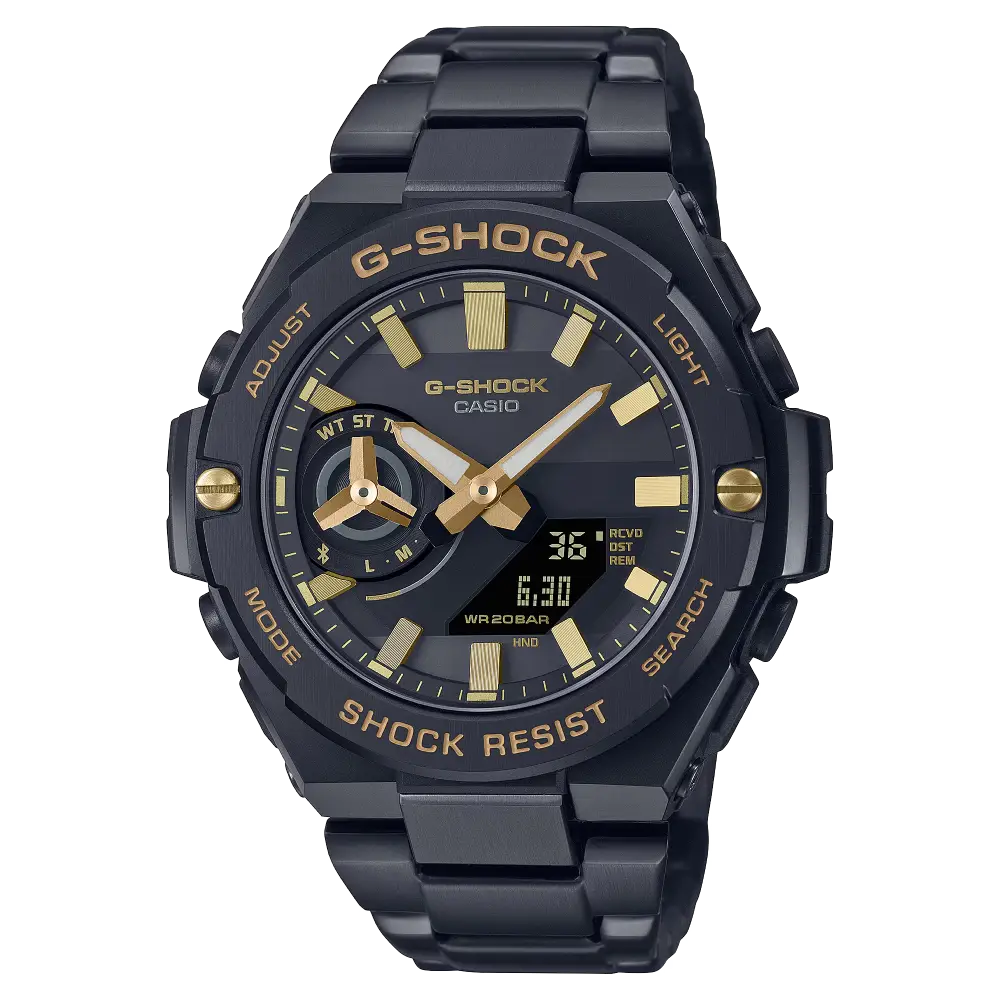 G-Shock Analog Digital GST-B500BD-1A9DR Black Dial Stainless Steel Men's Watch