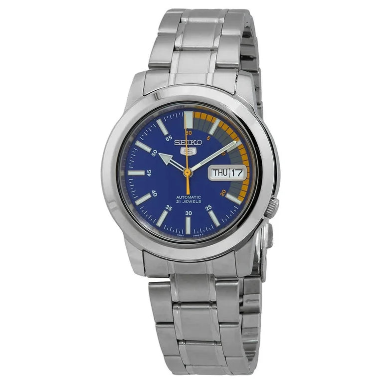 Seiko 5 SNKK27K1 21 Jewels Automatic Blue Dial 38mm Stainless Steel Men's Watch