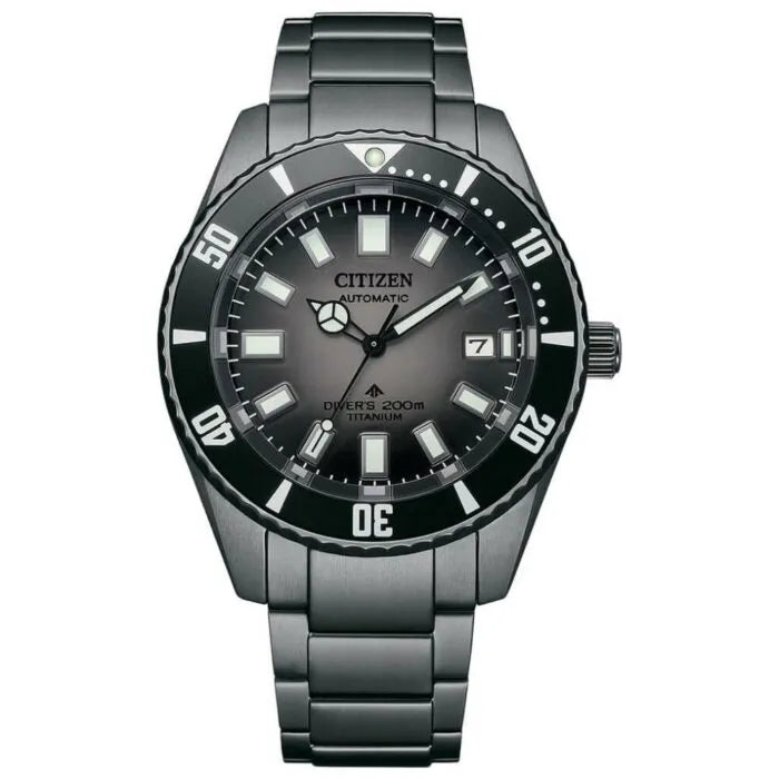 Citizen Promaster Diver Automatic NB6025-59H Grey Dial 41mm Super Titanium Men's Watch