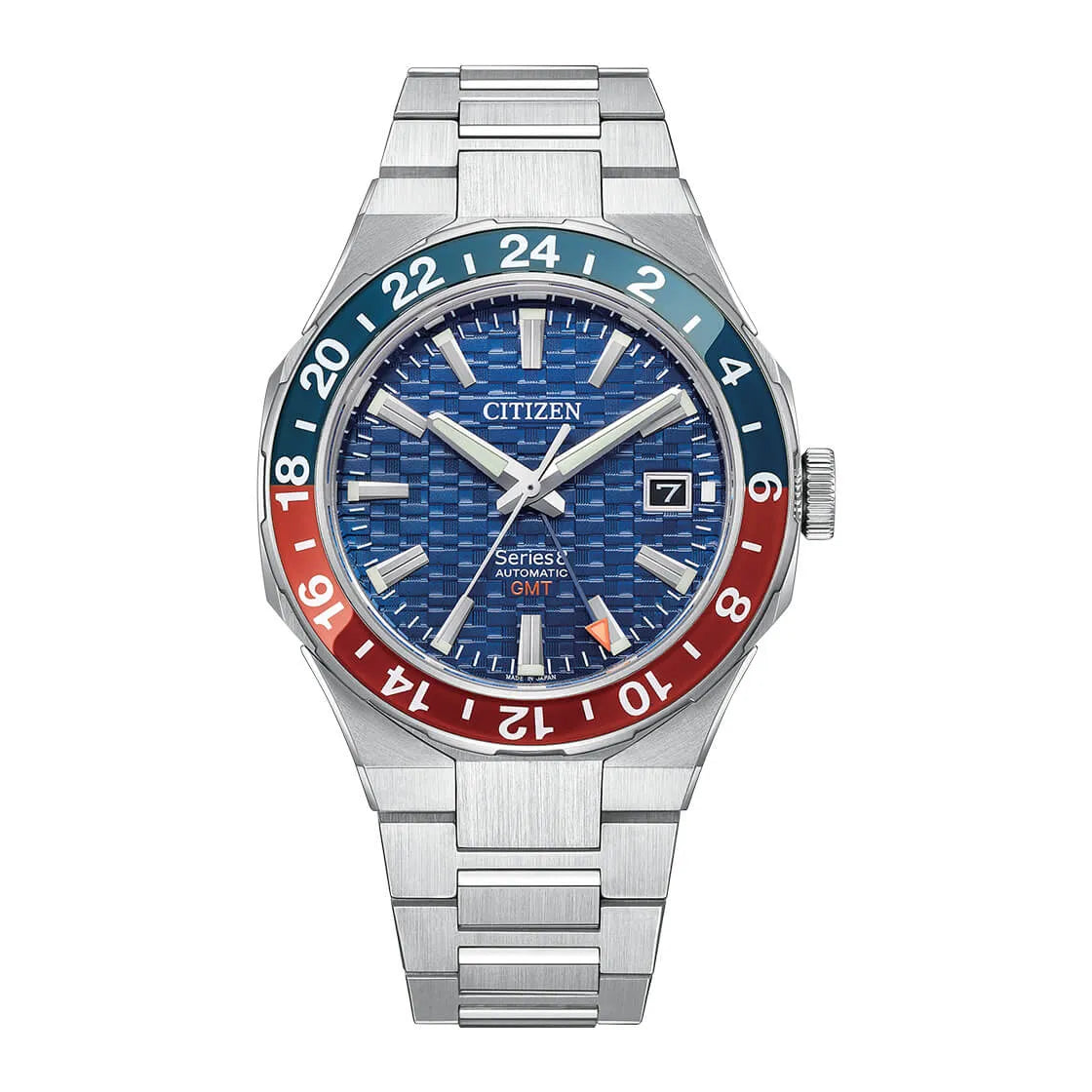 Citizen Series 8 GMT NB6030-59L Pepsi Blue Dial 42mm Stainless Steel Men's Watch