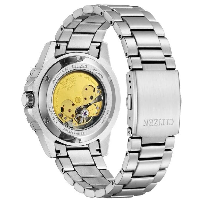 Citizen Mechanical NJ0178-81M Light Blue Dial 43mm Stainless Steel Men's Watch