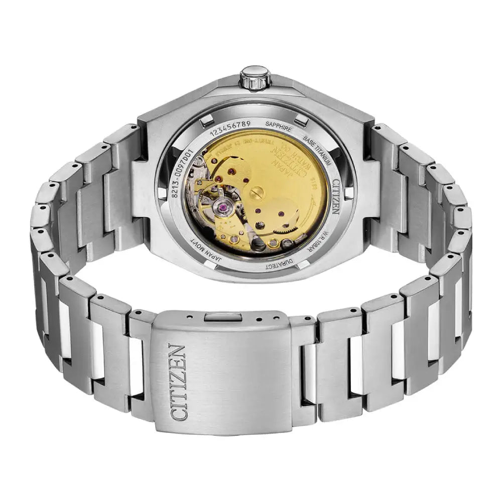 Citizen Zenshin Super Titanium Automatic NJ0180-80L Blue Dial 40.5mm Titanium Men's Watch