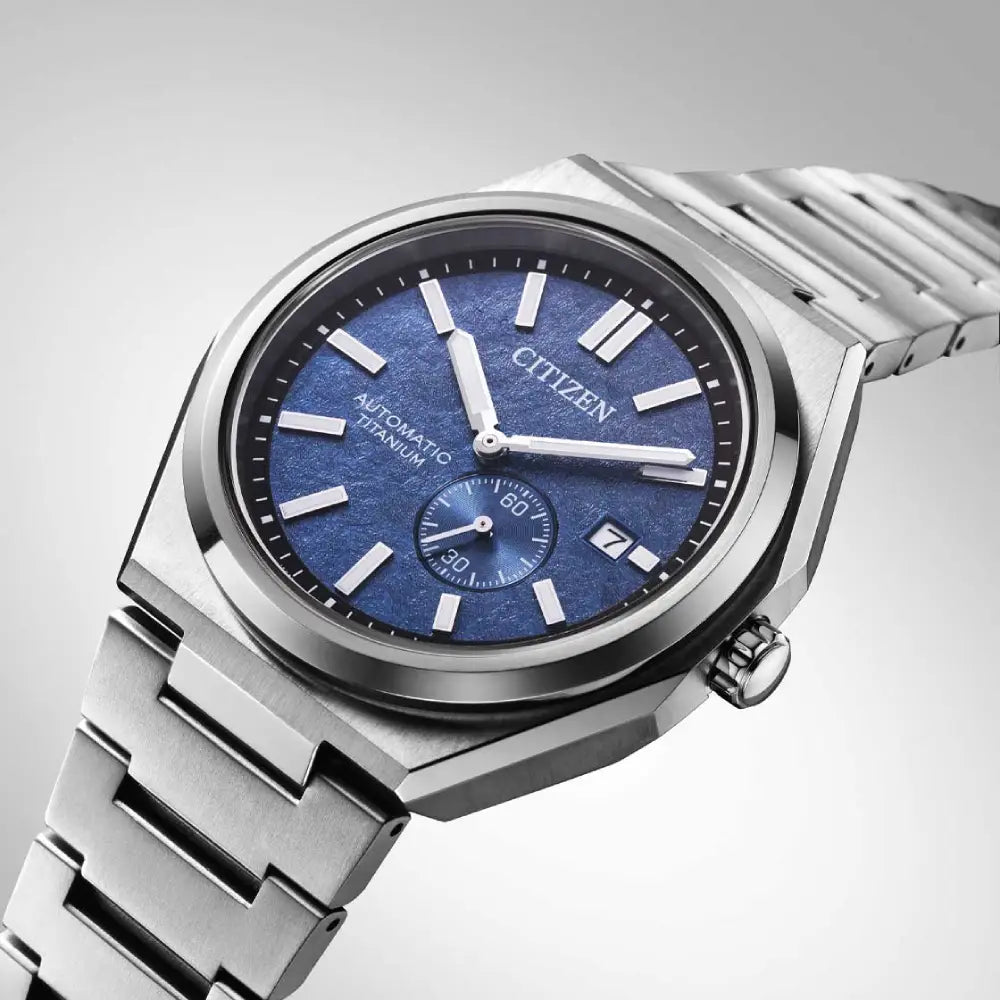 Citizen Zenshin Super Titanium Automatic NJ0180-80L Blue Dial 40.5mm Titanium Men's Watch
