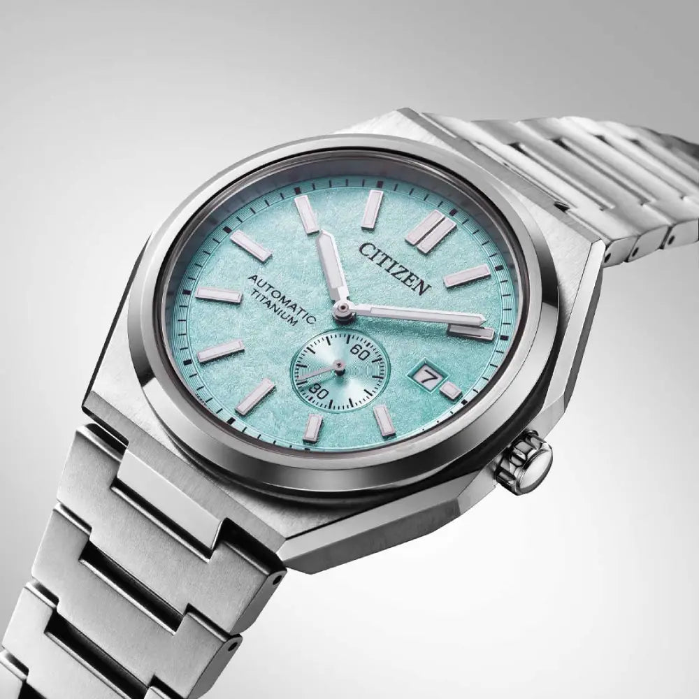 Citizen Zenshin Super Titanium Automatic NJ0180-80M Light Green Dial 40.5mm Titanium Men's Watch