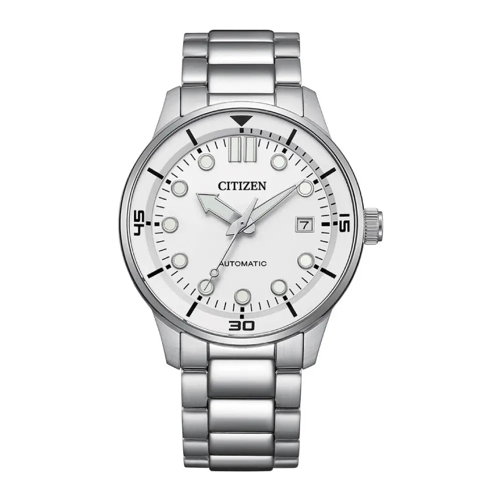 Citizen Automatic NJ0191-83A White Dial 40mm Stainless Steel Men's Watch