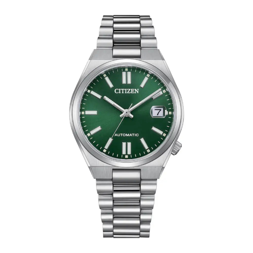 Citizen green dial NJ0200-50X automatic stainless watch – MonaWatch