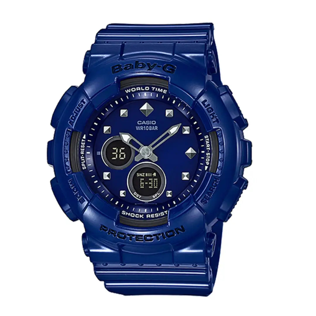 Casio Baby-G Series BA-125-2A  Blue Dial Resin Strap Women's Watch