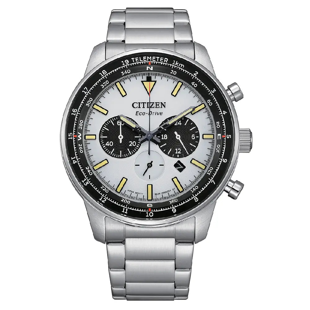 Citizen Eco-Drive CA4500-91A Mens Panda Chronograph – MonaWatch