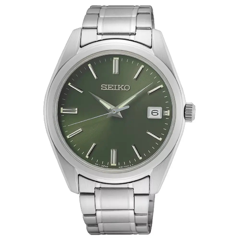 Seiko Classic SUR527P1 Quartz Green Dial 40mm Stainless Steel Men's Watch
