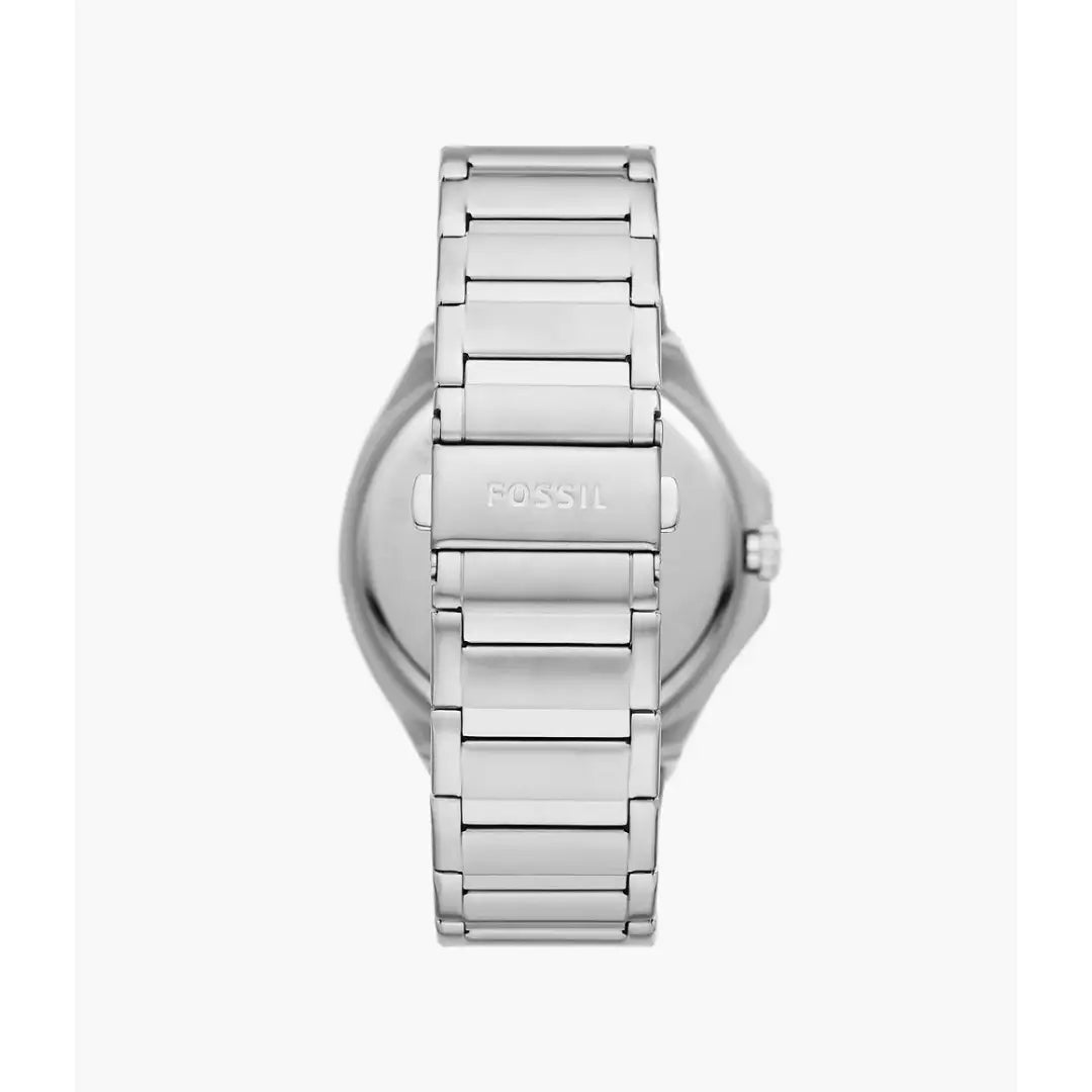 Fossil Evanston BQ2766 Solar-Powered Three-Hand Blue Dial & Stainless Steel Men's Watch