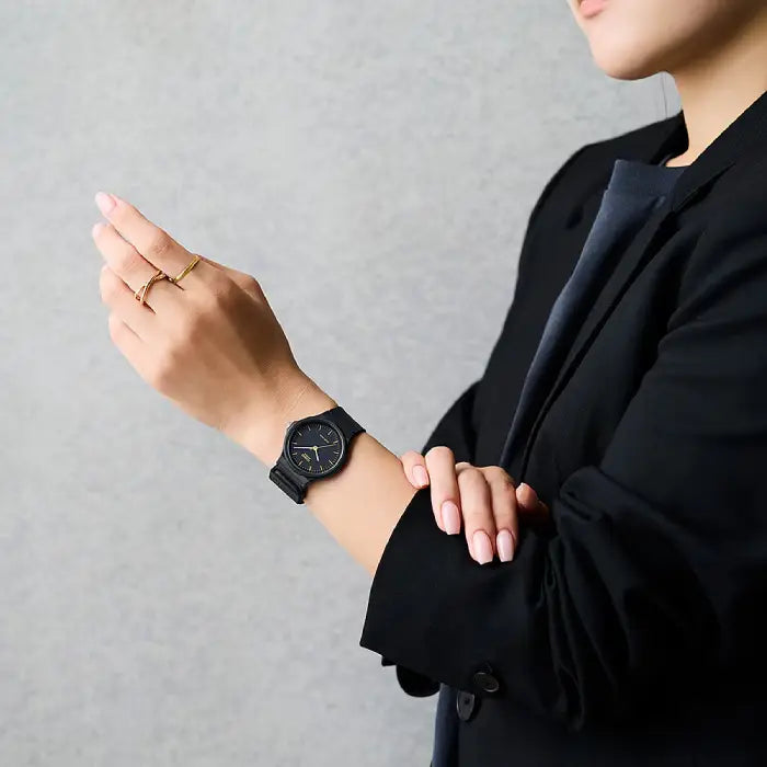 Casio Collection Analog MQ-24-1ELDF Black Dial Resin Strap Unisex Watch