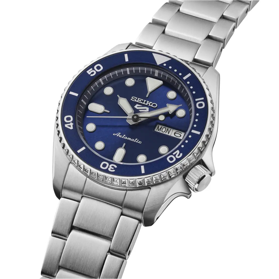 Seiko 5 Sports SRPL77 Automatic Diver "SKX Mid-Size" Blue Dial 38mm Stainless Steel Men's Watch