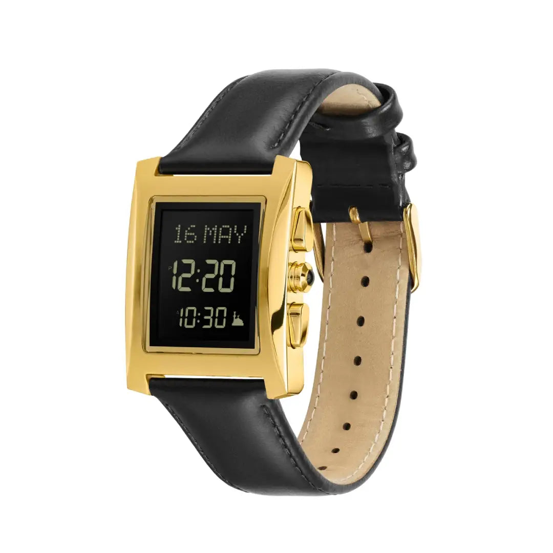Al Fajr WL-08L Digital Dial Leather Strap Women's Watch