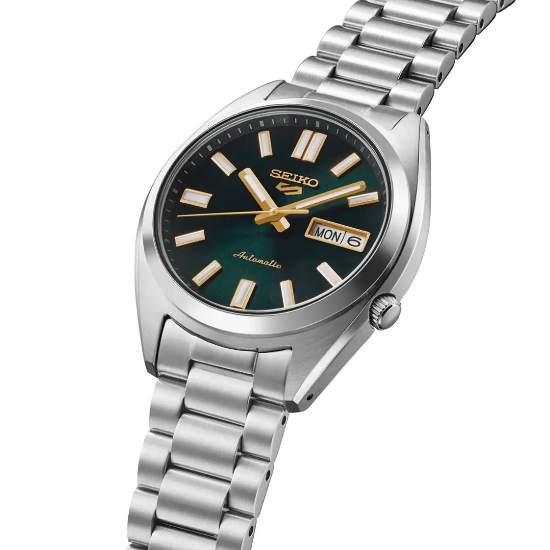Seiko 5 Sports SRPL57 Automatic "SNXS Re-Interpretation" Green Dial 37.4mm Stainless Steel Men's Watch