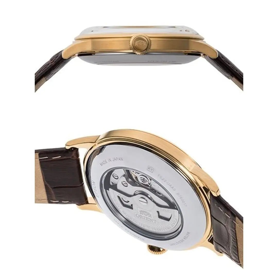 Orient Bambino Small Seconds RA-AP0004S30B White Dial 41mm Leather Strap Men's Watch