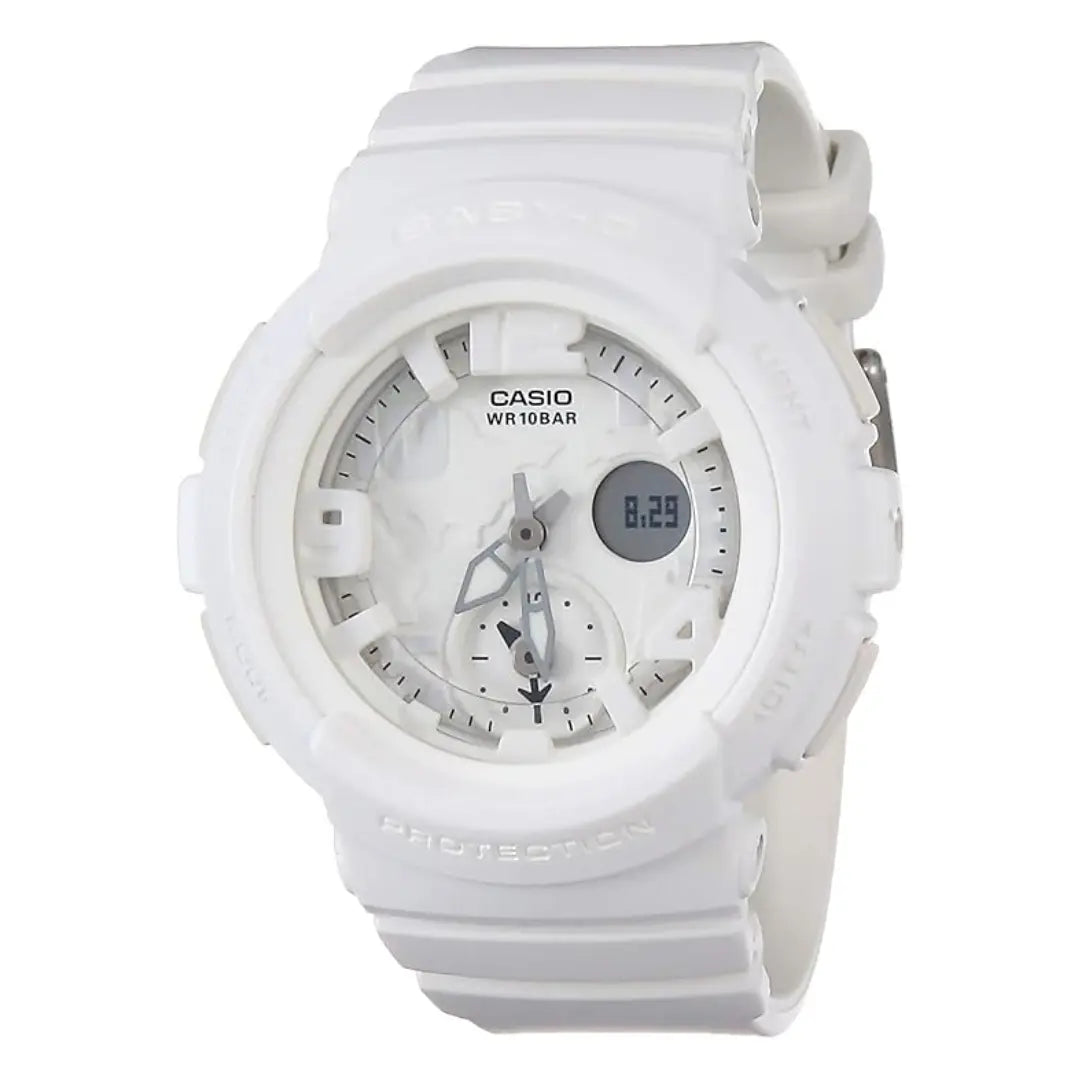 Casio Baby-G Beach Traveler Series BGA-190BC-7BDR  White Dial Resin Strap Women's Watch