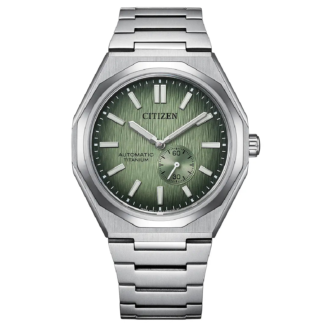 Citizen Zenshin 60 NK5020 58X Green Dial Super Titanium Watch