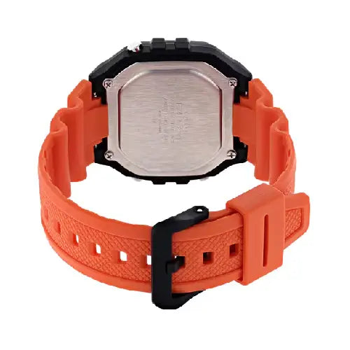 Casio Digital W-218H-4B2VDF Black Display Dial Resin Strap Men's Watch
