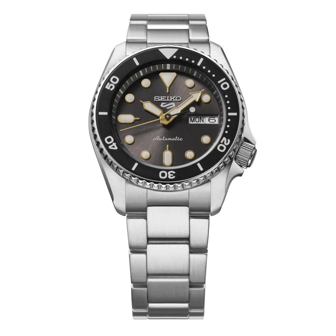 Seiko 5 Sports SRPL79 Automatic Diver "SKX Mid-Size" Grey Dial 38mm Stainless Steel Men's Watch