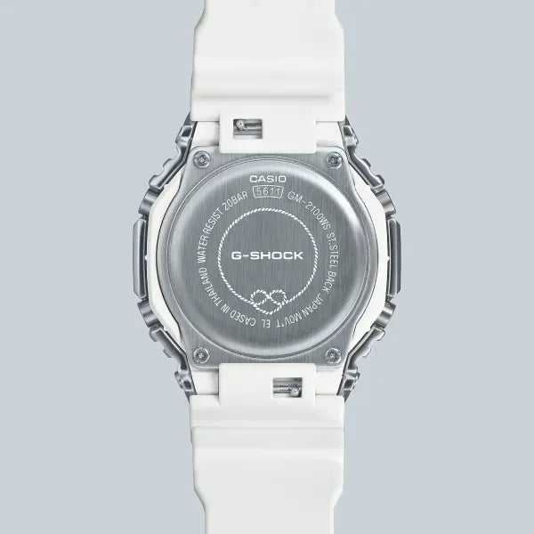 G-Shock Casual GM-2100WS-7ADR Grey Dial Stainless Steel Men's Watch