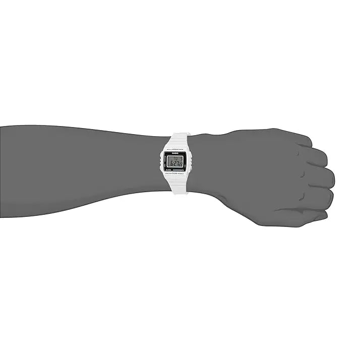 Casio Digital W-215H-7AVDF Black Display Dial Resin Strap Women's Watch