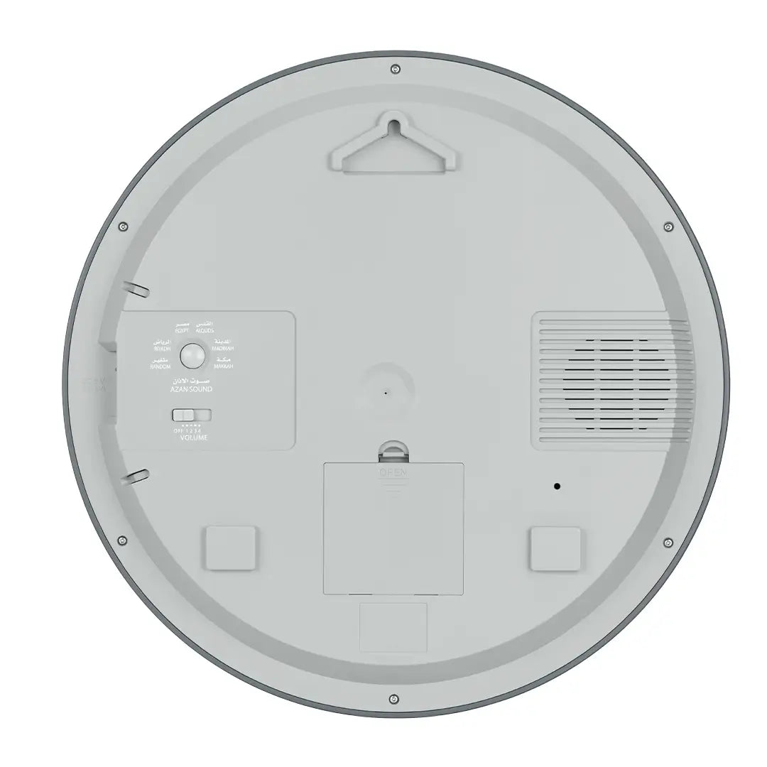 Al Fajr CR-23B Wall Clock Analog & Digital Display Black