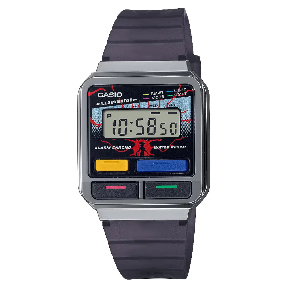 Casio Vintage Digital A120WEST-1ADR Stranger Things Multicolor Dial Resin Strap Unisex Watch