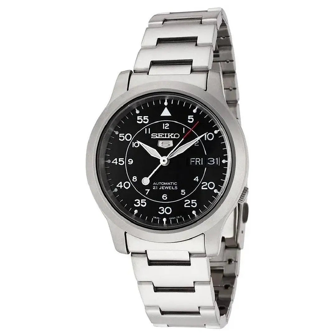 Seiko 5 Sports Automatic "Military" SNK809K1 Black Dial 37mm Stainless Steel Men's Watch