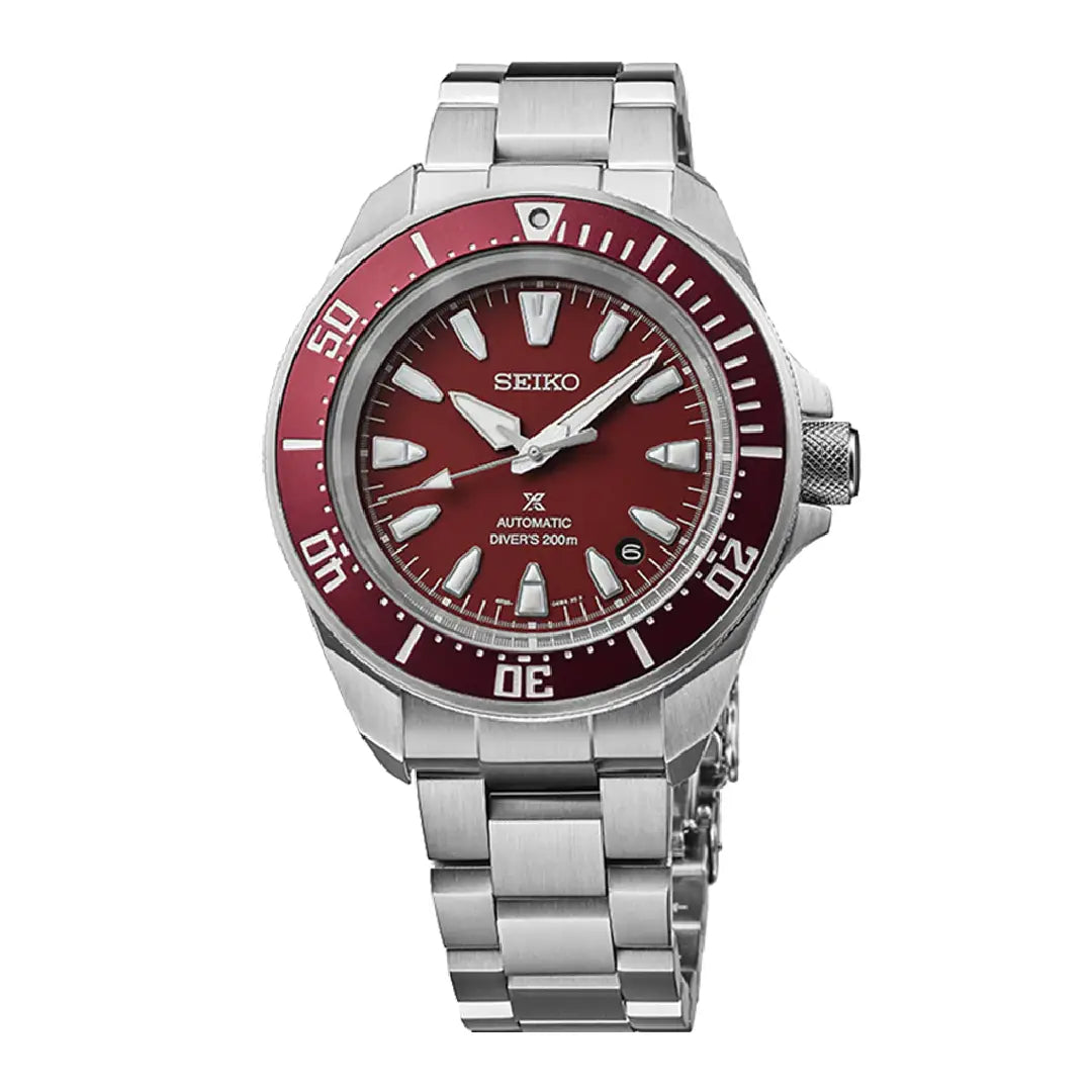Seiko Prospex Samurai 'Shog-urai' SRPL11K1 Automatic Red Dial 41.7mm Stainless Steel Men's Watch