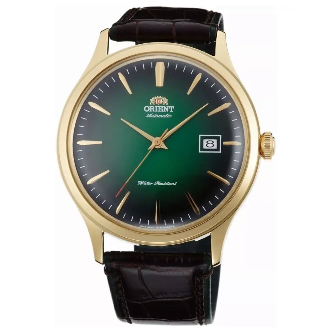 Orient Bambino AC08002F0 Automatic Green Dial 42mm Leather strap Men's Watch