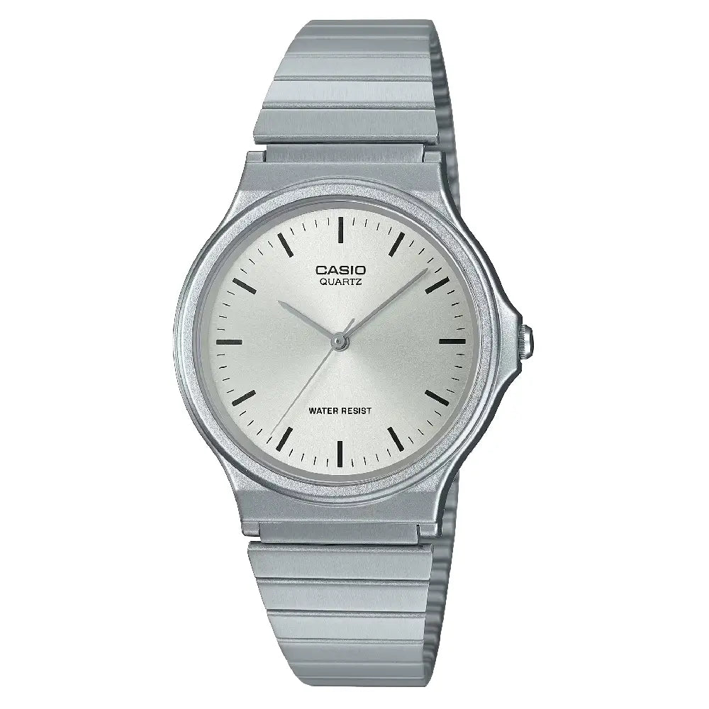 Casio Collection Analog MQ-24D-7EDF Silver Dial Stainless Steel Unisex Watch