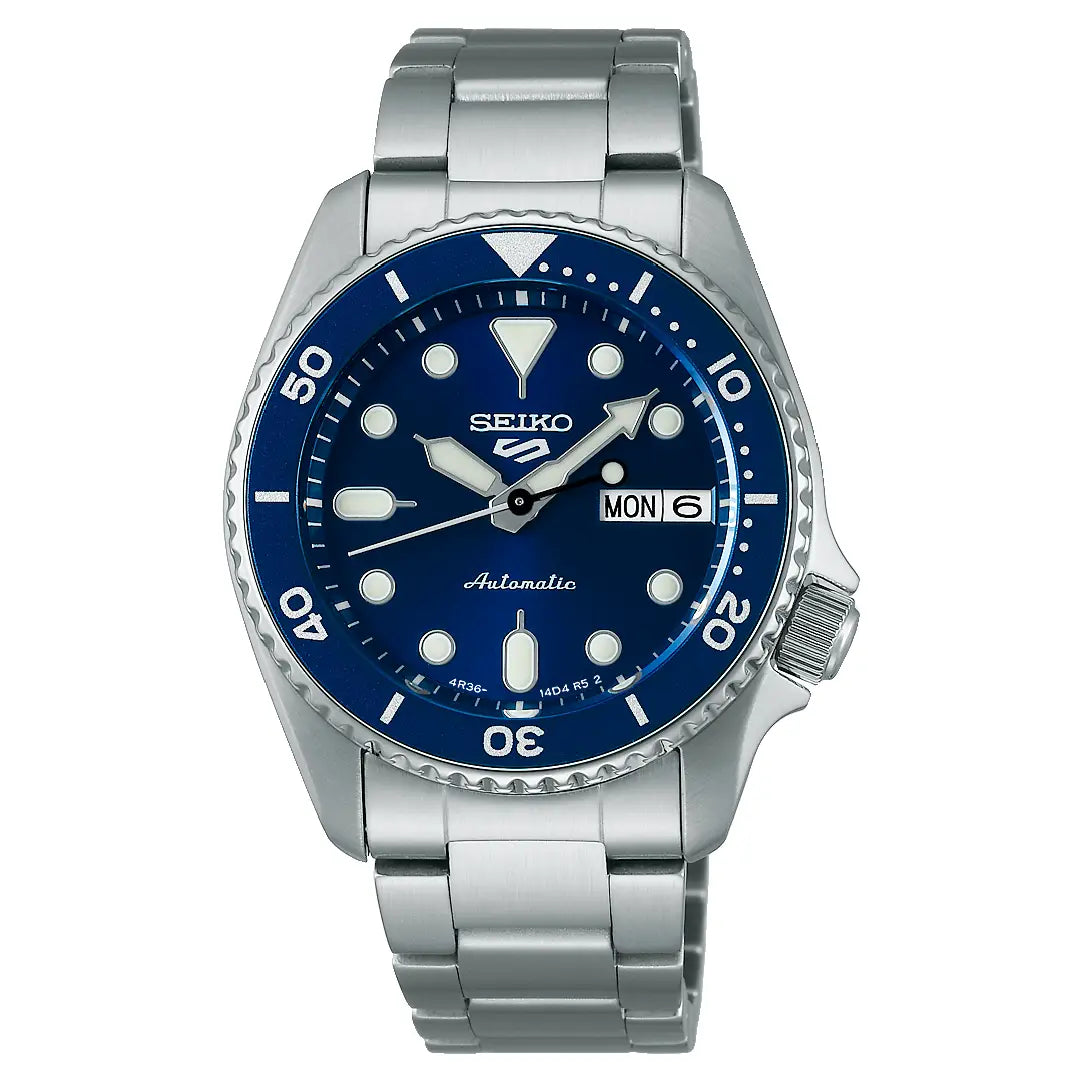 Seiko 5 Sports SRPL77 Automatic Diver "SKX Mid-Size" Blue Dial 38mm Stainless Steel Men's Watch