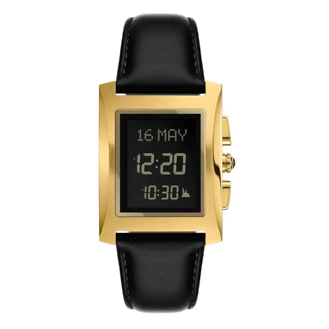 Al Fajr WL-08L Digital Dial Leather Strap Women's Watch