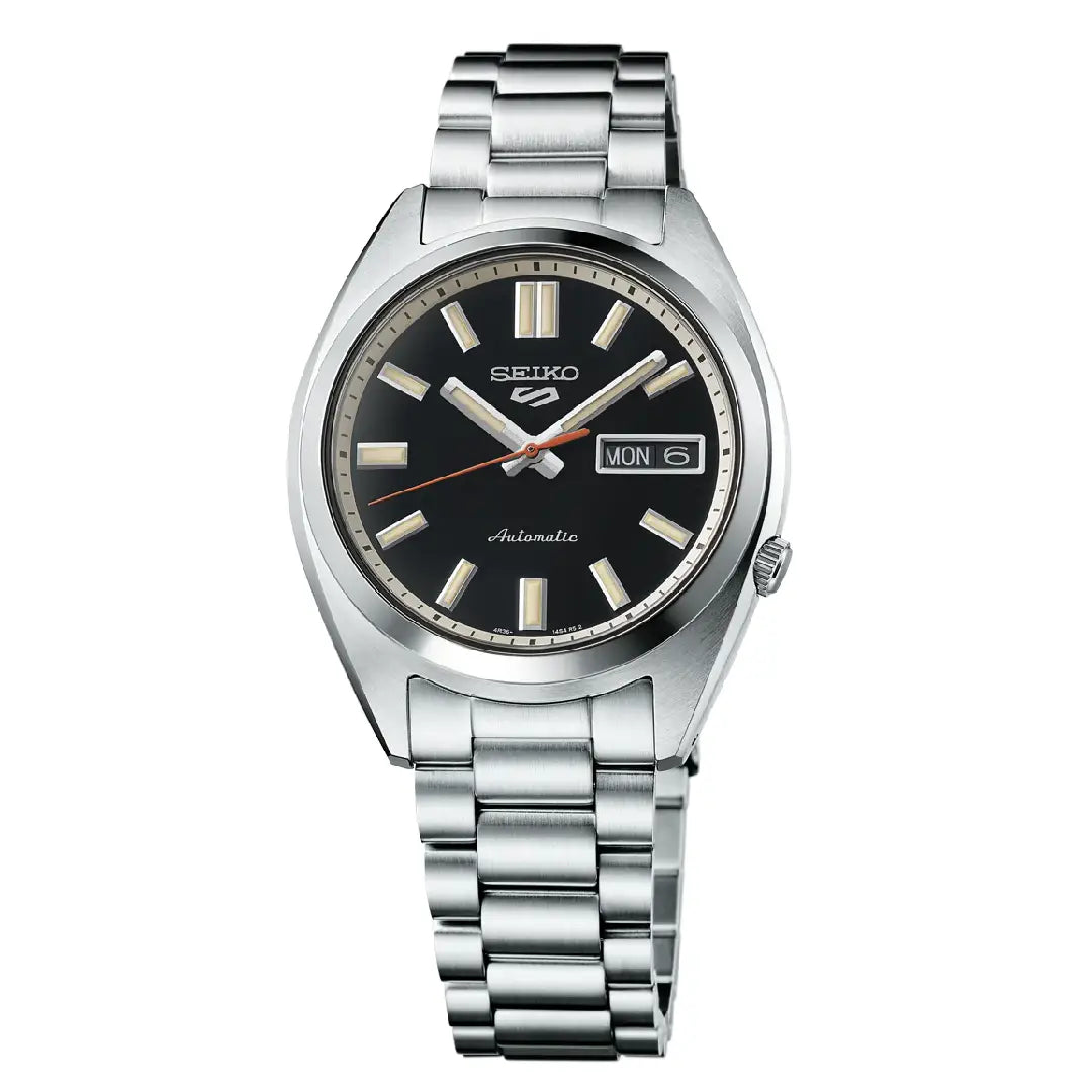 Seiko 5 Sports Series SRPK89K1  Automatic Watch Black Dial 37.4mm Stainless Steel Men's Watch