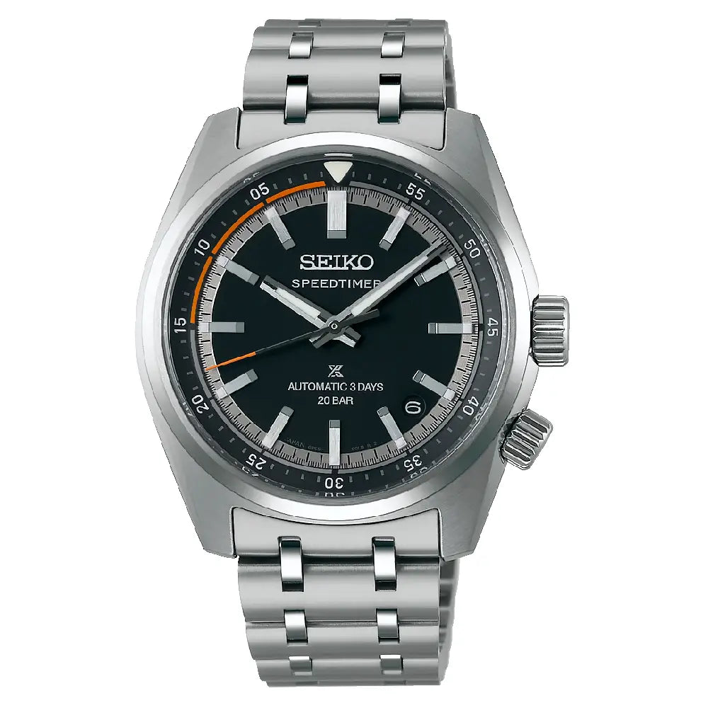 Seiko Prospex SPB515J1 Speedtimer Automatic Black Dial 39.5mm Stainless Steel Men's Watch
