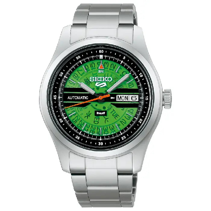 SEIKOxHUFコラボレーション限定モデル SBSA323 Seiko 5 Sports SBSA323 HUF Limited Edition Watch – MonaWatch
