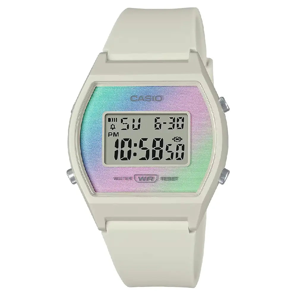 Casio Collection LW-205H-8ADF Digital Gradated Pastel Dial Resin Strap Women's Watch