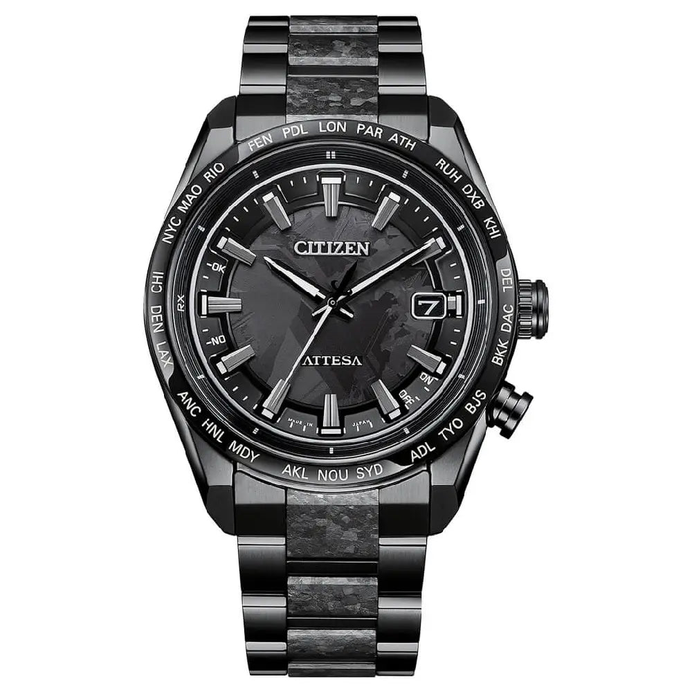 CITIZEN ATTESA 本体 ブラック メンズ腕時計 Buy Citizen Attesa CB0285-63E World Time Eco-Drive Watch – MonaWatch
