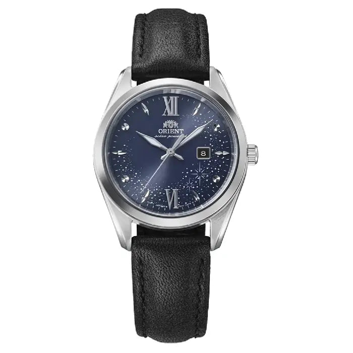 Orient Contemporary RA-WG0605L Solar Quartz Navy Blue Dial 32.1mm Leather Strap Women's Watch