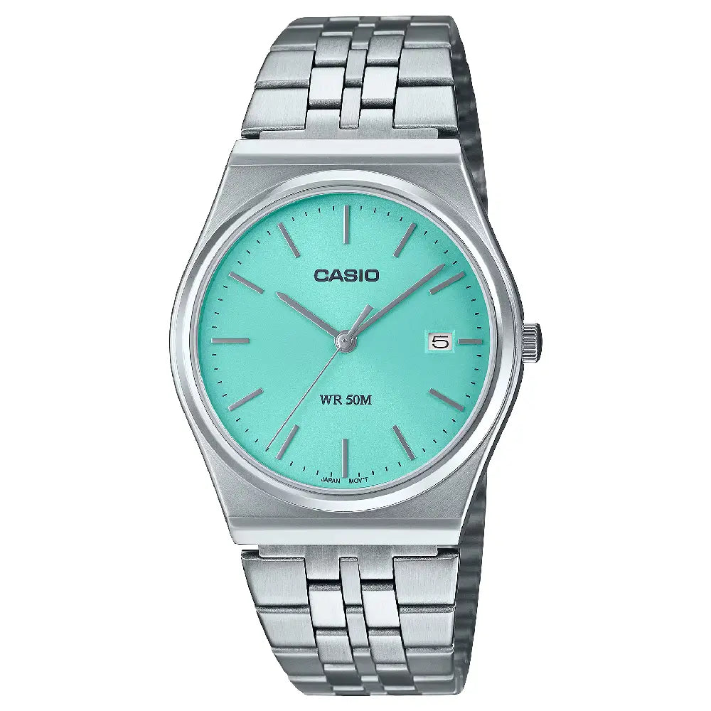 Casio Classic Analog MTP-B145D-2A1 Blue Dial Stainless Steel Men's Watch