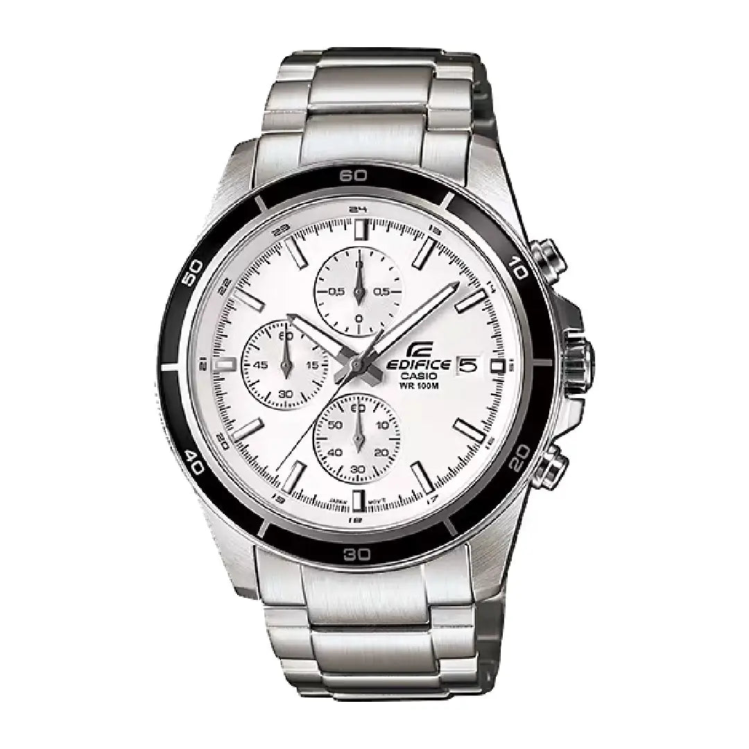 Casio  Edifice Chronograph EFR-526D-7AVUDF White Dial 43mm  Stainless Steel Men's Watch