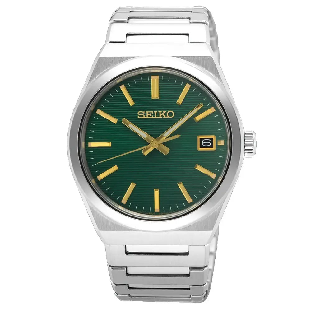 Seiko Classic SUR601P1 Quartz Green Dial 38.9mm Stainless Steel Men's Watch