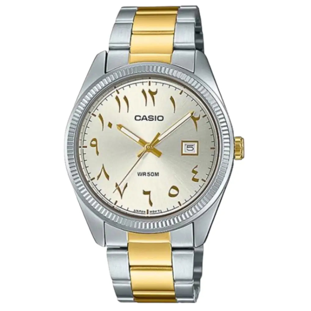 Casio Rare Classic MTP-1302SG-7B3 Analog Silver Arabic Dial Stainless Steel Men's Watch
