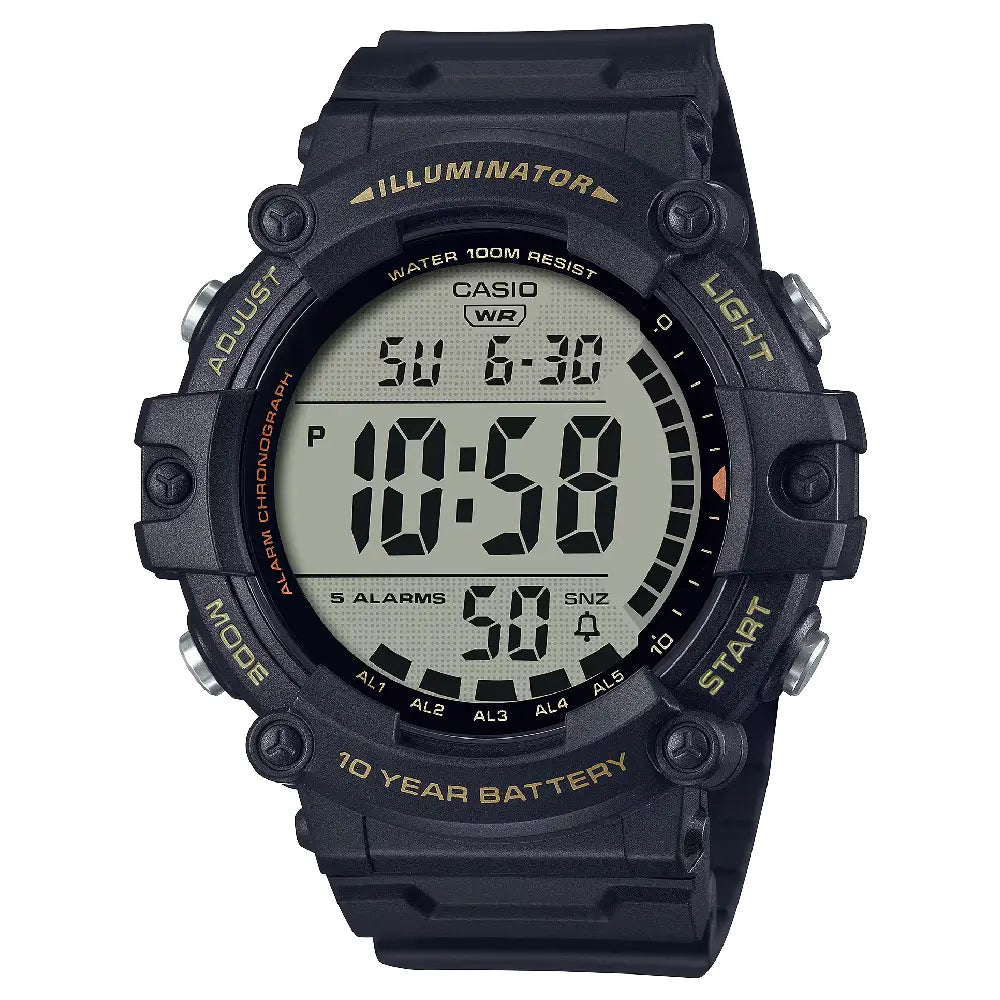 Casio Youth AE-1500WHX-1AVDF Digital Multi-Function Black Dial 51.3mm Resin Strap Men's Watch